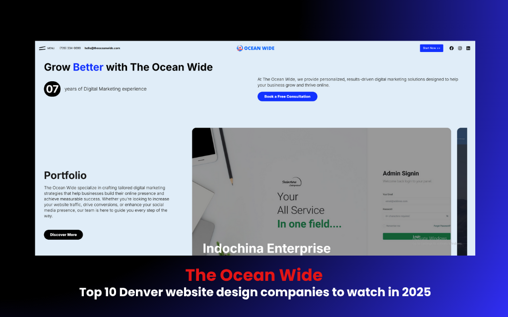 Top 10 Denver website design companies to watch in 2025 10 Top 10 Denver website design companies to watch in 2025: The Ocean Wide