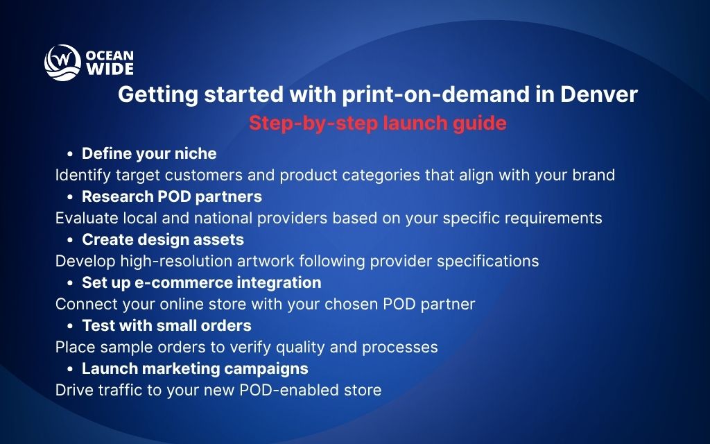 Getting started with print-on-demand in Denver - The Ocean Wide
