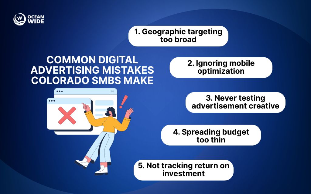 Common digital advertising mistakes Colorado SMBs make: Top five mistakes that waste advertising budgets