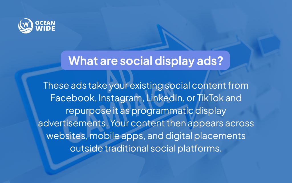 What are social display ads?