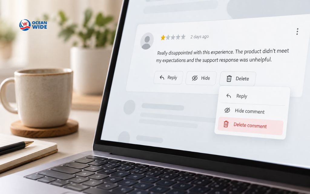 Removing social media complaints can weaken trust and make the situation worse