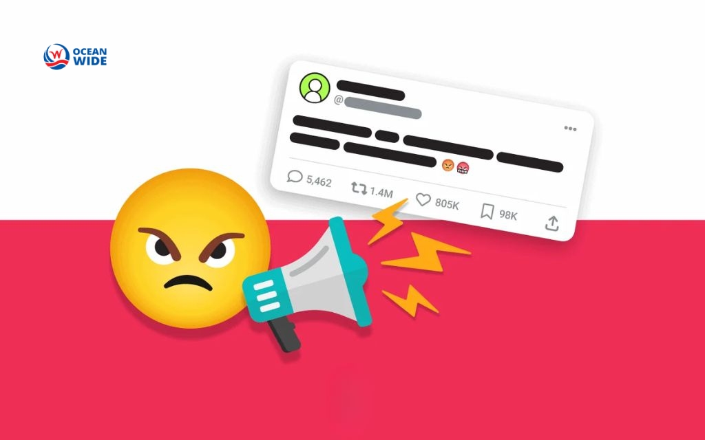 Customer concerns shared publicly across social platforms, comments, messages, and reviews